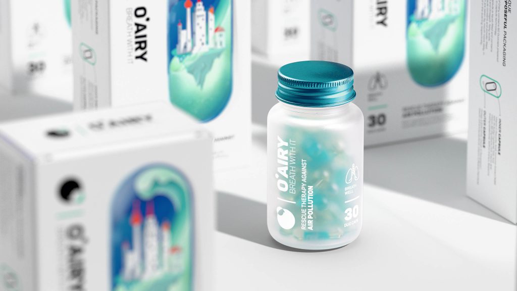 DEEEZ | O’airy Anti Air Pollution Supplements With AR Capabilities! Pentawards Winner