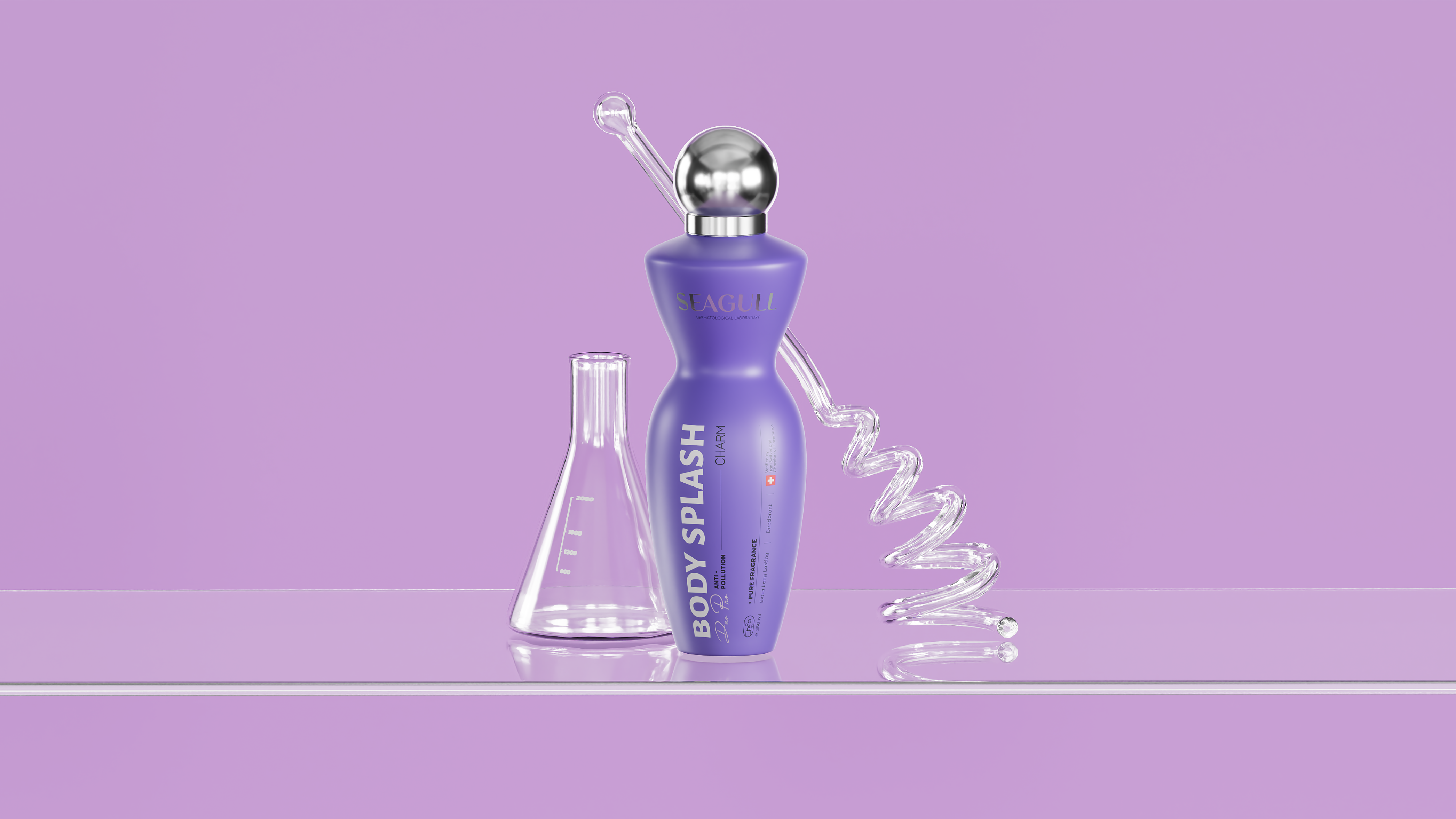 Skincare packaging design for Seagull by DEEEZ, featuring an award-winning dermatological brand identity and packaging system.